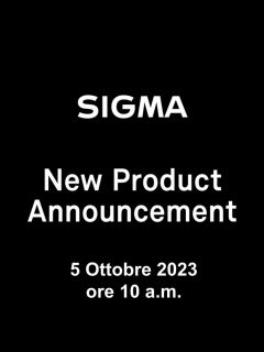 SIGMA, Presentazione novità il 5 ottobre ore 10